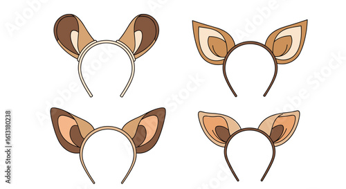 Animal Ear Headbands for Costume Parties and Themed Events