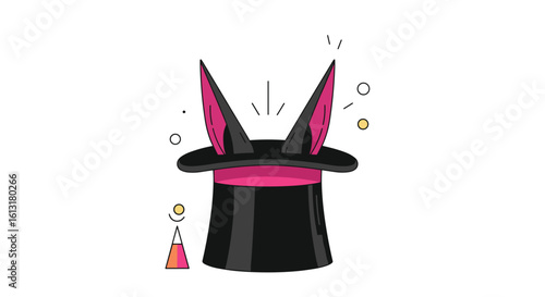 The Magicians Hat Revealing Its Mysterious Contents With A Flourish Of Sparkles