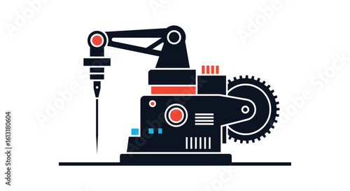 Automated Robotic Arm Assembly Line Manufacturing Precision Industrial Machine Technology