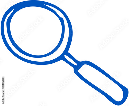Magnifying glass, symbolizing examination, detail, or investigation