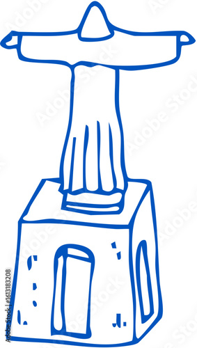 A fountain representing public plazas and historic urban spaces.