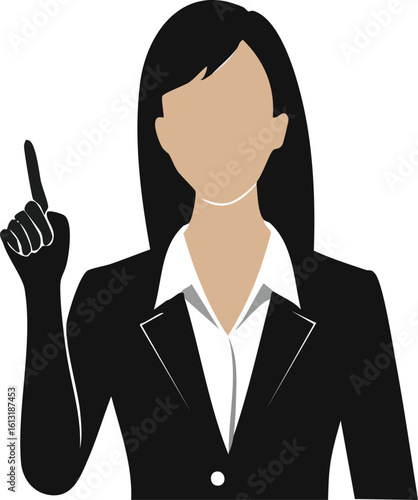 Famous Leader Pointing Gesture Silhouette

