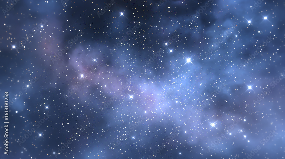 Fototapeta premium A stunning view of a star-filled galaxy showcasing vibrant colors and celestial beauty, perfect for space lovers and enthusiasts.