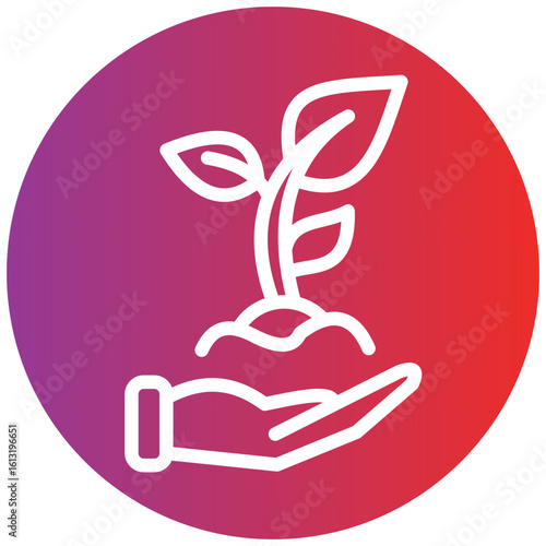Replant Line Icon Style
