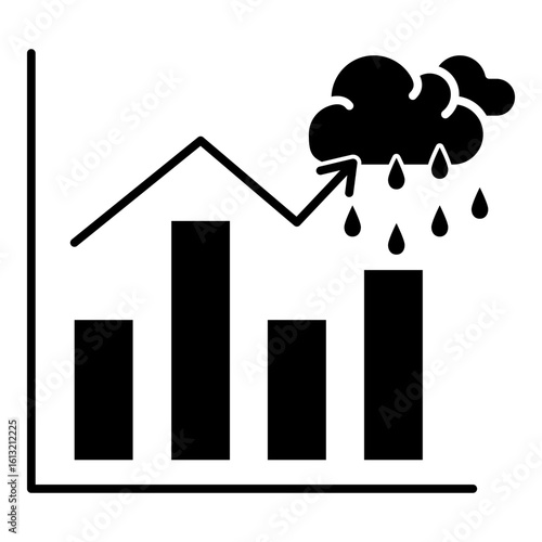 Rain Intensity Glyph Icon