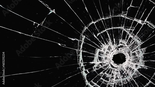 cracks glass fracture effect texture isolated abstract black background. Shattered glass impact pattern animated overlay, 
Broken glass black live texture. Close-up of shattered glass 