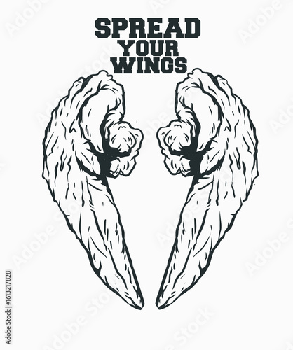 chicken wings illustrations cartoon logo for fried chiken wing.