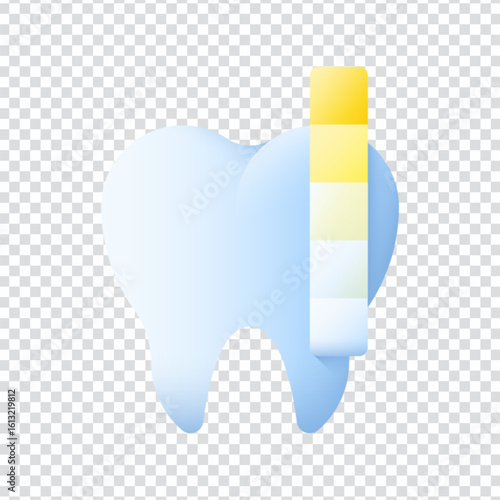 Teeth whitening dental treatment vector