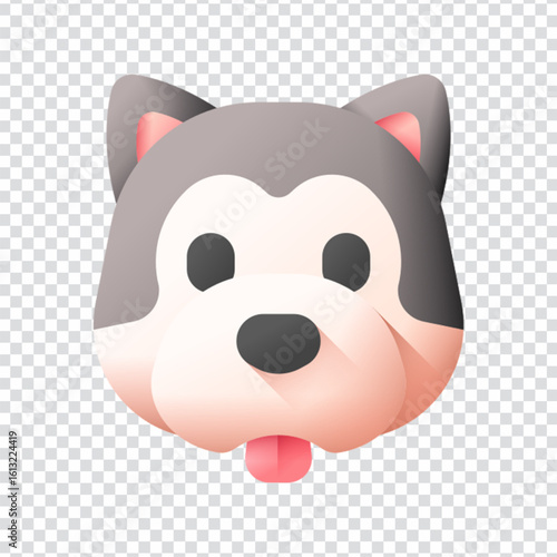 Alaskan Malamute dog breed vector