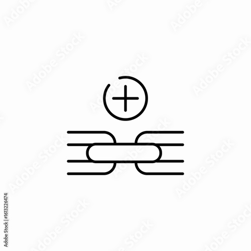 add connection link icon sign vector