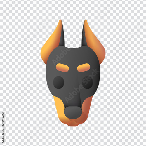 Doberman Pinscher dog breed vector