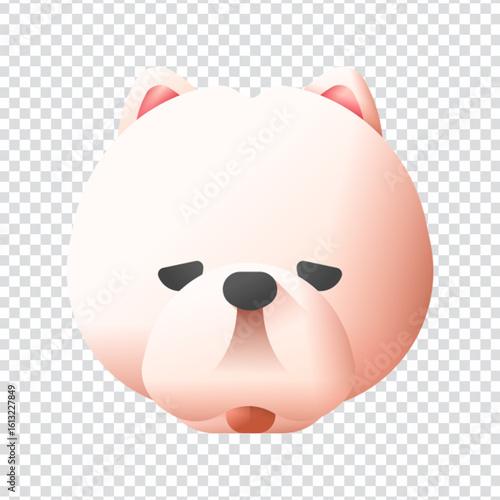 Chow Chow dog breed vector