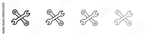 Tools icon outline vector sign, linear style pictogram.