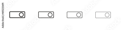 Switch icon outline vector sign, linear style pictogram.