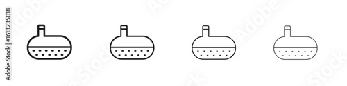 Sewerage tank icon outline vector sign, linear style pictogram.