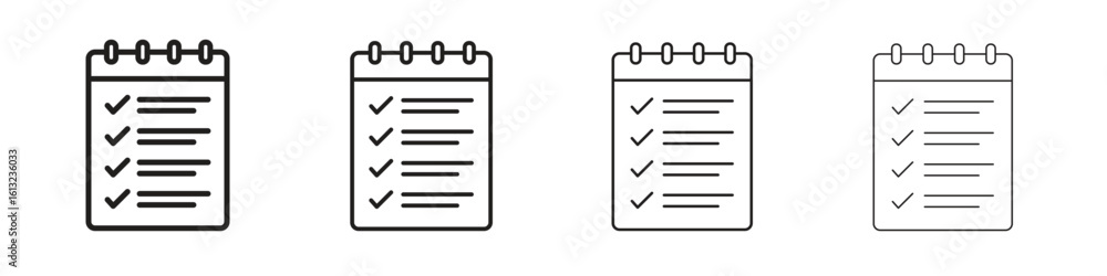 Fototapeta premium Reservation icon outline vector sign, linear style pictogram.