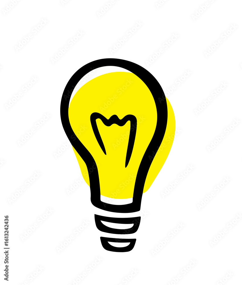 Creative Hand-Drawn Light Bulb Doodles Creative Hand-Drawn Light Bulb Doodles