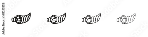 Cornucopia icon outline vector sign, linear style pictogram.