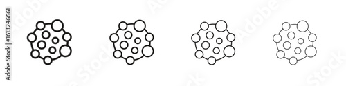 Cancer icon outline vector sign, linear style pictogram.
