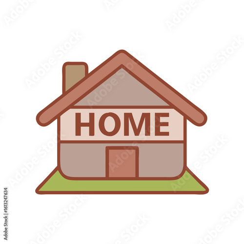 Home icon with transparency for design projects