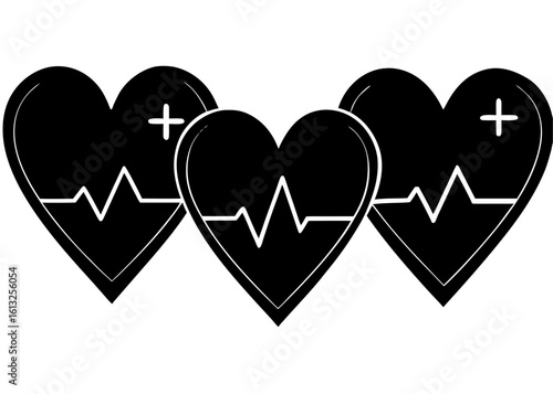 Heart Outline Icons Set