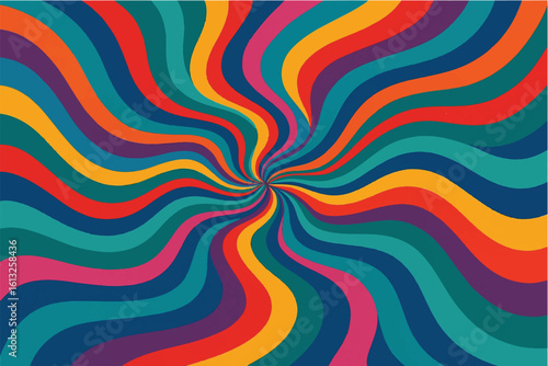 Colorful and Abstract Wavy Patterns Modern and Retro Designs