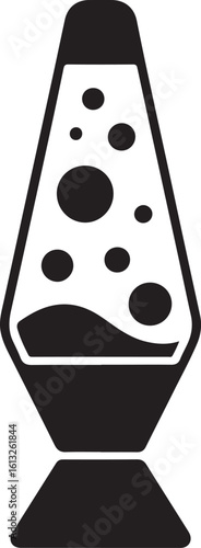 Lava lamp icon transparent vector isolated