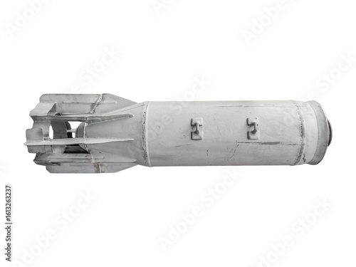 Принти на полотні Old Soviet FAB-100 aerial bomb with tail fins is isolated.