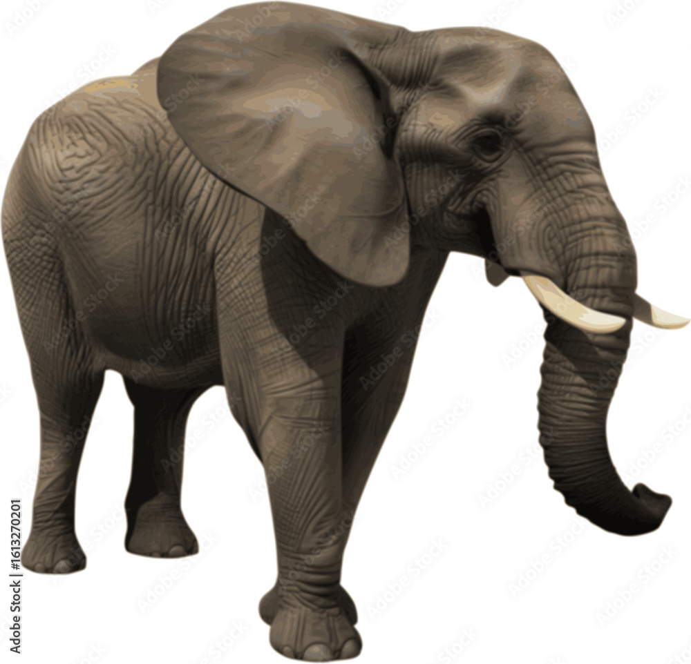 Obraz premium Elephant vector illustration