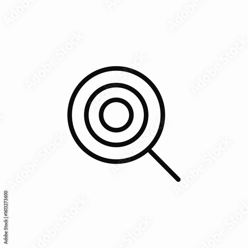 target aim concentric icon sign vector