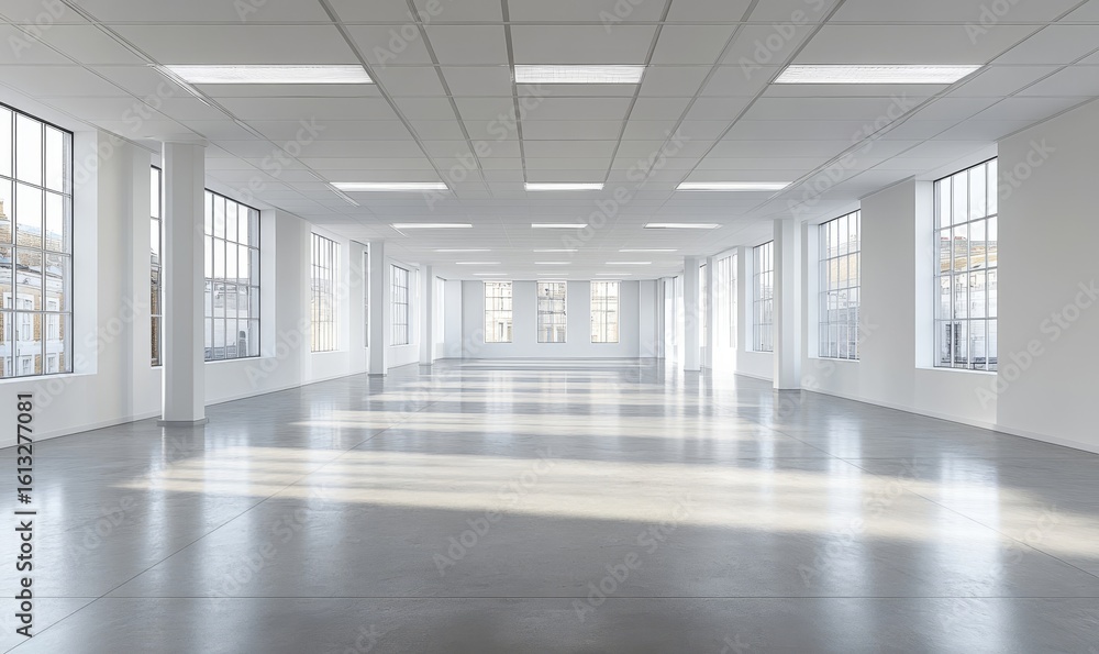 custom made wallpaper toronto digitalInterior of an empty room with a neutral background, 3D rendered to emphasize the potential for customization, Generative AI