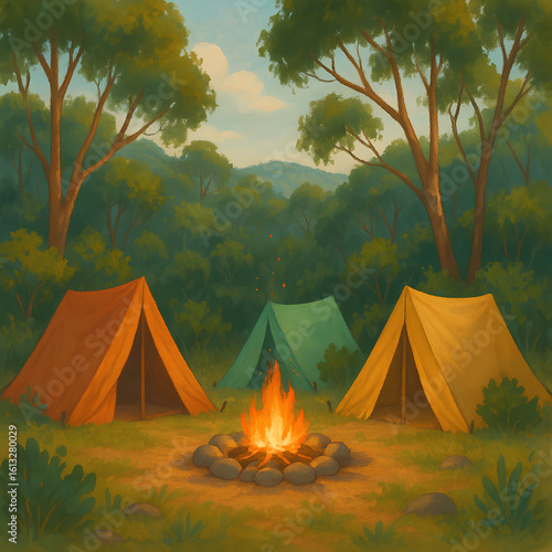 Campsite that is picture perfect