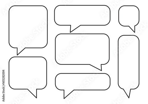 Quote box frame, big set. Quote text in speech bubble. Quote box icon. Blank template quote text info design boxes quotation bubble blog quotes symbols.