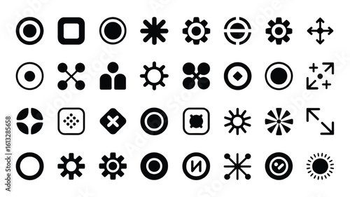 Collection of UI icons in vector format ideal for web design and mobile app development emphasizing simplicity and functionality