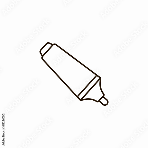 highlighter marker pen icon sign vector