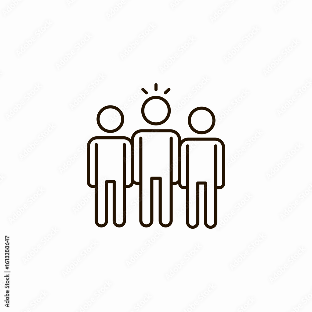 team idea person icon sign vector team idea person icon sign vector