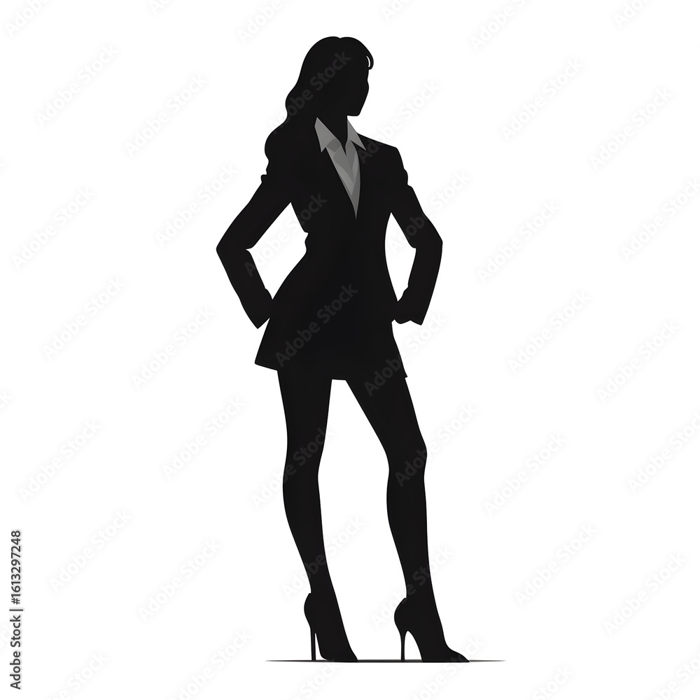 Fototapeta premium businesswoman silhouette