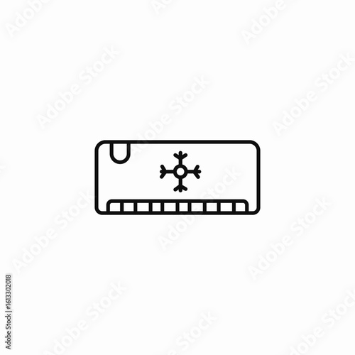air conditioner unit icon sign vector