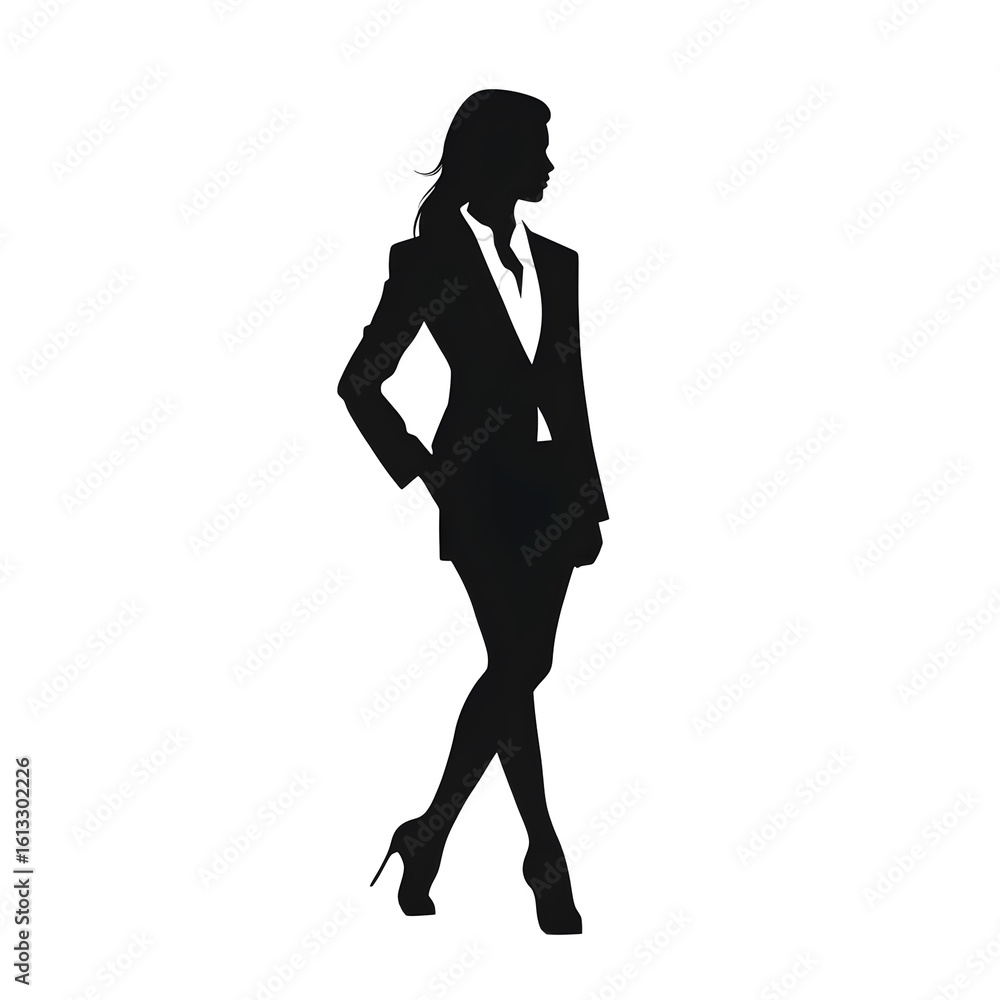 Fototapeta premium businesswoman silhouette