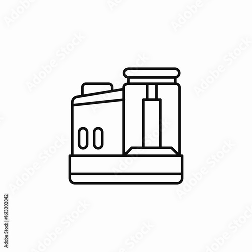 food processor appliance icon sign vector
