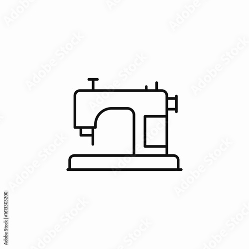 home sewing machine icon sign vector