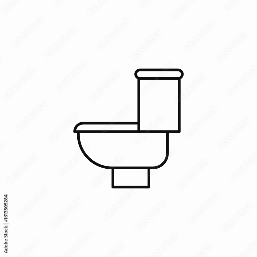 white toilet bowl icon sign vector white toilet bowl icon sign vector