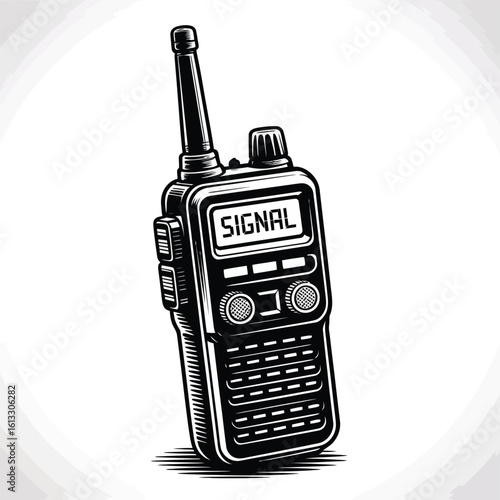 Vintage Style Walkie Talkie Radio Communication Device