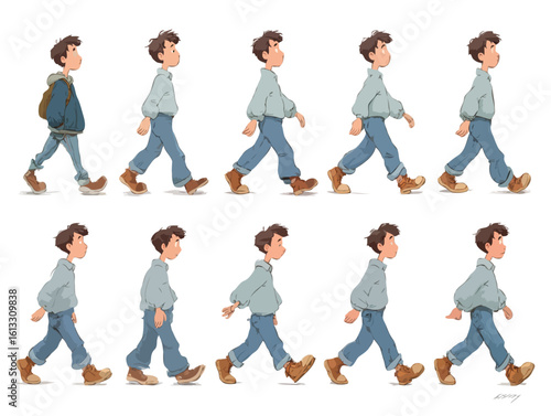 walking image sequence 