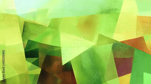 Vibrant abstract shapes in green hues, perfect for creative and artistic projects.