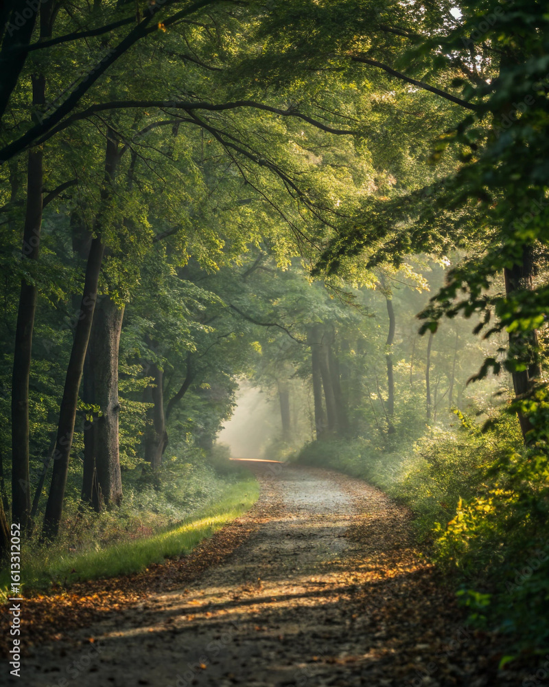Obraz premium road in the forest