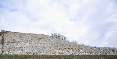 Fototapeta Naklejka Na Ścianę i Meble -  TURKIYE,HATTUSA,It was the capital of the Hittite Empire in the Late Bronze Age. The first traces of settlement on the site date back to the 6th millennium BC.In the photo The Rampart

