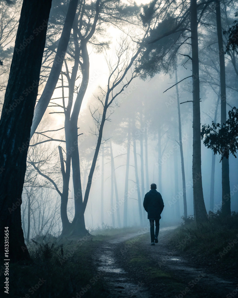 Fototapeta premium walking in the woods