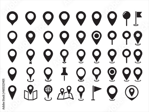 Variety of Map Icons collection 