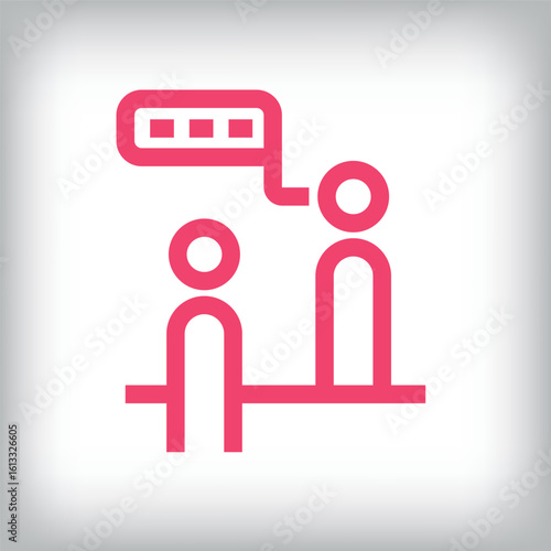Modern consultation point dialog design. Creative information consultation design, corporate identity. vector